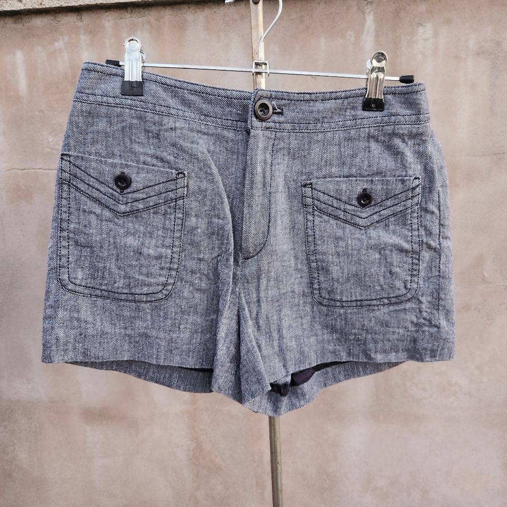 Anthropologie cartonnier chambray modest shorts